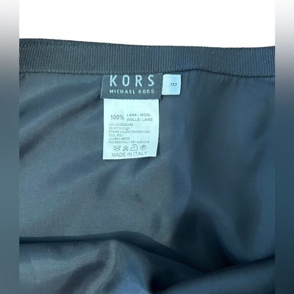 KORS Michael Kors Black Wool Pencil Skirt - Picture 3 of 6